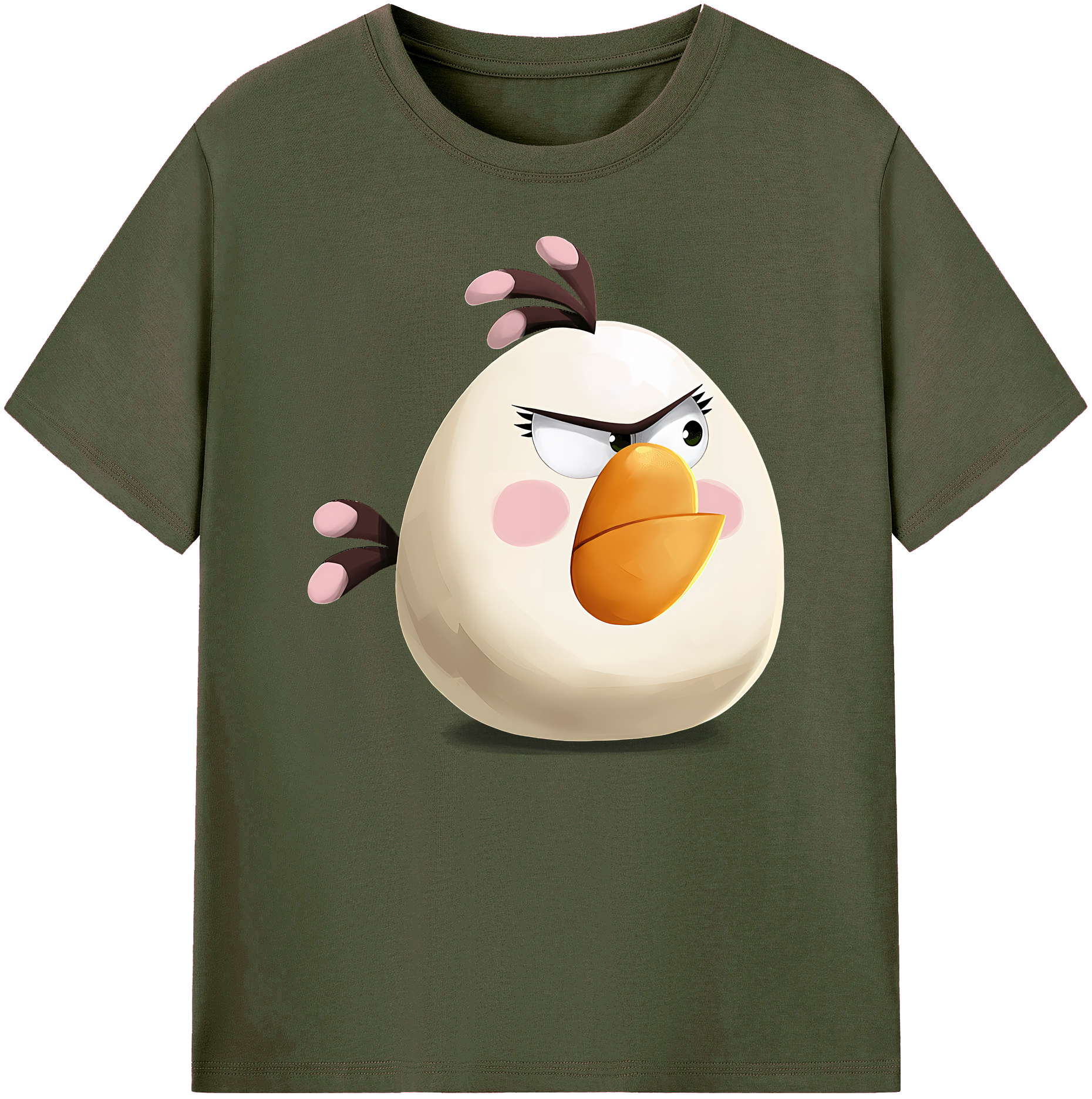 （画像用） Angry Birds アングリーバード 綿100％ メンズ半袖Tシャツ｜肌触りやわらか＆通気性